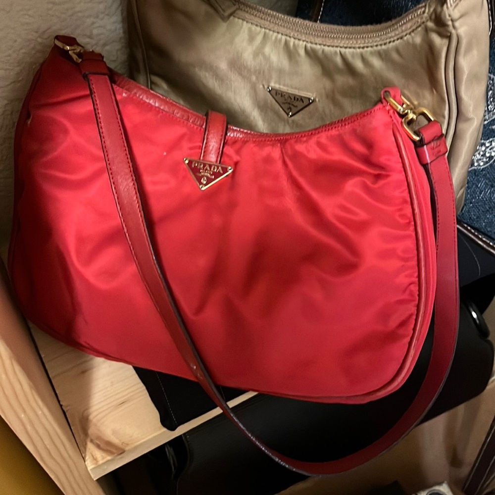 Prada Red Shoulder Bag
